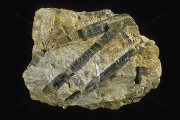 Kyanite originated from Saint-Gothard in Switzerland