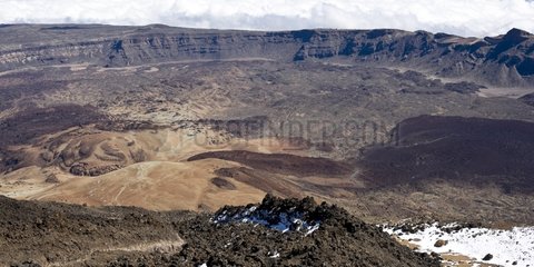 Krater des Vulkans El Teide Teneriffa Canary