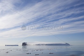 Franklin Island and tabular iceberg - Antarctic Ross Sea