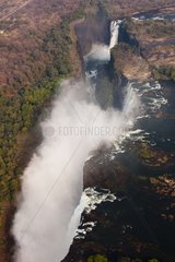 Victoria Falls and rainbow Zimbabwe