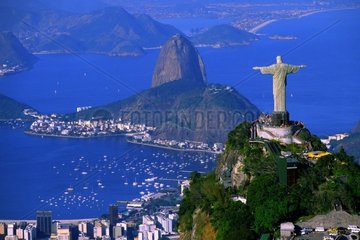 Vue aérienne de Rio de Janeiro au Brésil