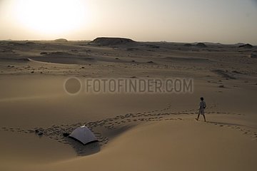 Camp in Wahiba sand desert Oman