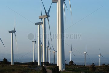 Windmill park of Névian Aude France