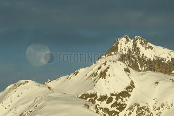 Erhebung des Vollmond- und Gélas Winter Mercantour PN