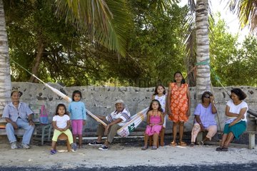A family of Isabela Island Galapagos Islands
