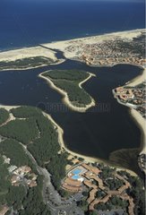 Luftblick auf den Marinsee des alten Bouca -Landes