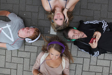 Dutch youth listening to music