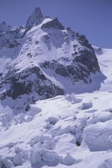 Dent du Géant Vallée Blanche Alpen Frankreich