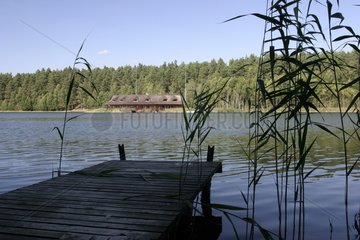 Hotel on the banks of the lake Wygonin Bory Tucholskie Poland
