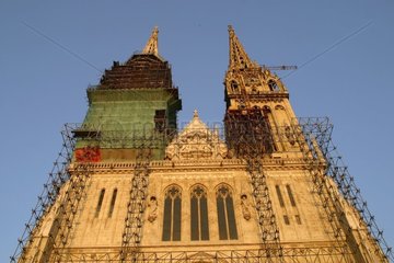 Rénovation de la cathédrale de Zagreb Croatie
