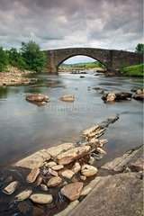 Old bridge over river Orchy Scotland