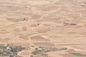 Kaukaban cultivated plain view from Yemen