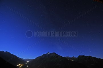 Starry Night on Mount Pourri Vanoise Alps France