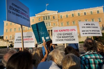 demonstration in greece