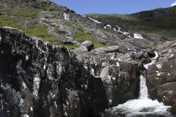 Waterfall in Caha mountain range Ireland