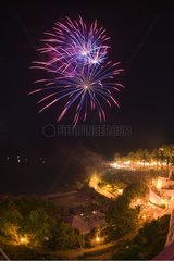 Fireworks Balcony of Europe Nerja Andalusia Spain