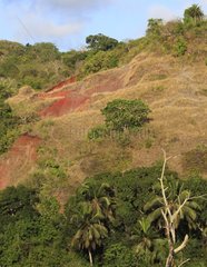 Erosion aufgrund unzureichender Landwirtschaft Mayotte