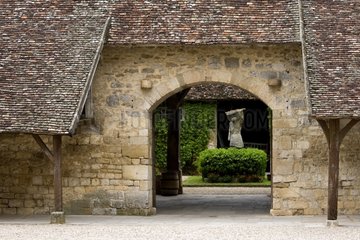 Steinmauer mit Veranda Clos Vougeot Bourgogne