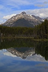 Landscape of the Rocky Mountains in Canada