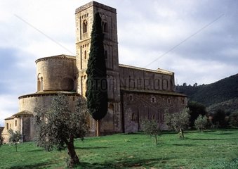 Abbey of Saint Antimo at Sienne Tuscany Italy