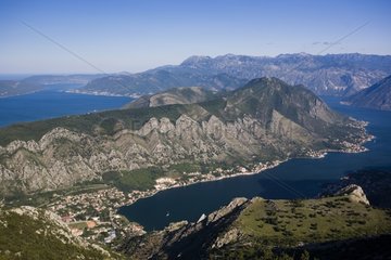 Landscape around Kotor in Montenegro