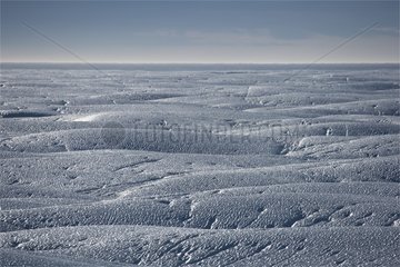 Surface of a tabular iceberg off Newfoundland
