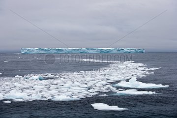 Tabular iceberg drifting in Lancaster Sound