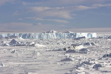 Icy landscape around Snow Hill island Antarctic Peninsula