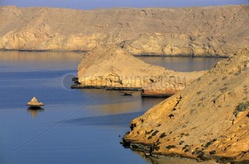 Meereskajaks an der Küste Omanaise Sultanat Oman