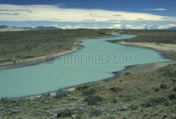 Fluss im argentinischen Patagonia pampa