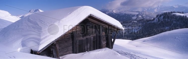Landhaus des Weidenmassivs von Aravis Haute-Savoie