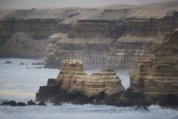 Felsklippe nördlich von Antofagasta Chili