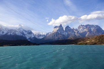 Lake Pehoe and Cuernos massif - Torres del Paine Chile