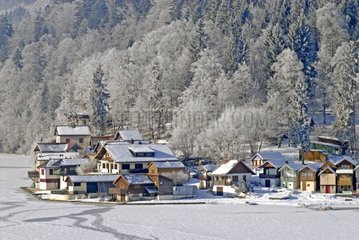 Village of Port-Titi in winter Haut-Doubs France
