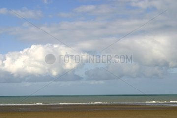 La Manche vue de la plage de Berck-sur-Mer France