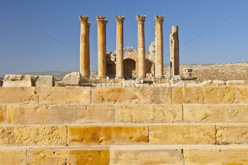 Place of the Temple of Artemis Ancient city of Jerash Jordan