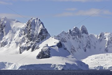 Mountains around Lemaire Channel Antarctic Peninsula
