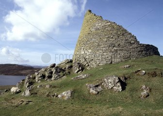 Ruins of a fortified house Lewis Island Scotland