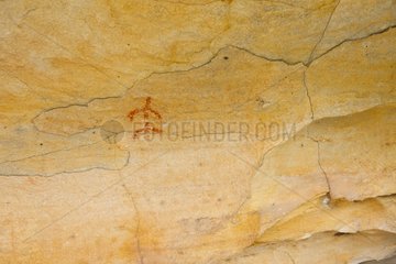 Cave paintings Valonsadero Mountain Spain
