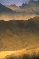 Umgebung von Lamayuru am Ende des Tages Ladakh