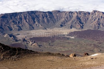 Caldera vom Pico del Teide Nationalpark del Teide Teneriffa