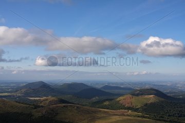 Nördlich von Puys Mountain Range Auvergne Frankreich