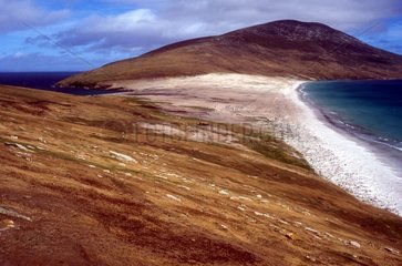 The Harston Mount and the coast of the Falklands Islands