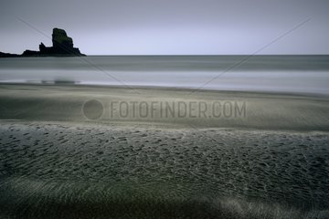 Talisker Bay at dusk - Isle of Skye Scotland UK