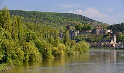 Mosel river in Sierck-les-Bains - Lorraine France