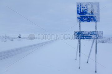 road in Northern Finland