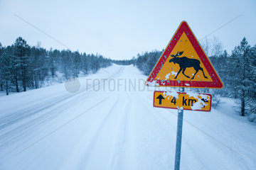 warning sign in Finland