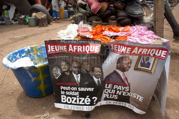 posters of african presidents in CAR