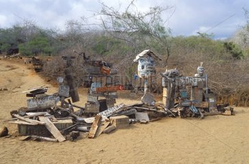 Mailbox of the Post on Floréana island Galapagos