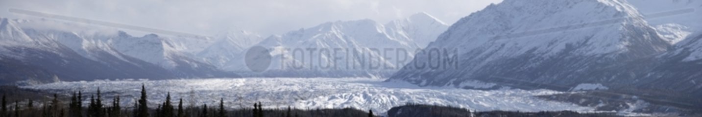 Matanuska Glacier along the Glenn Highway Alaska